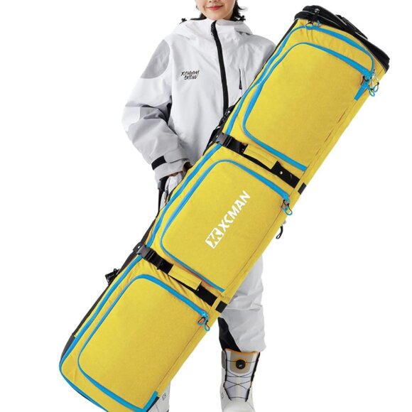 Padded Yellow Snowboard Bag - Picture 6 of 10